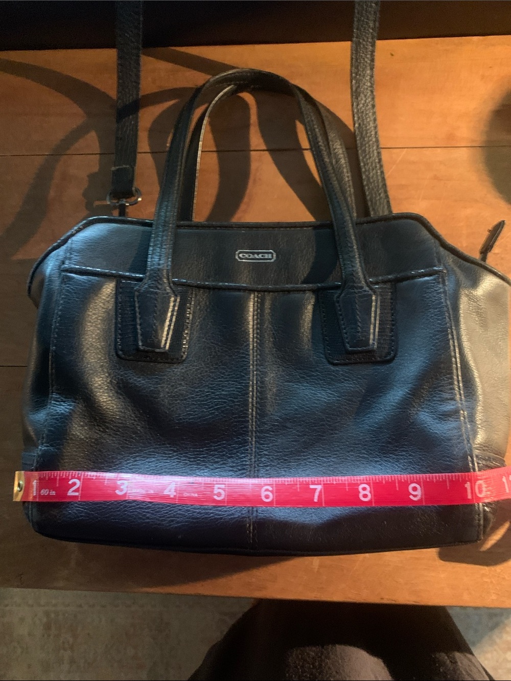 Pretty great condition, some minor wear, authentic medium size leather Coach - Picture 9 of 11